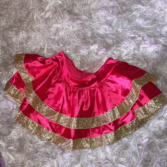 Spirit Halloween Purple Ruffled Tutu and Homemade Pageant Skirt - Picture 3 of 3